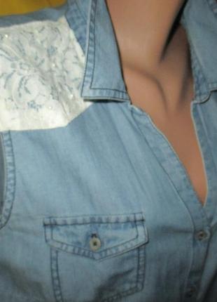 Блузка рубашка безрукавка тонкая на завязках,пог60-65.20р8 фото