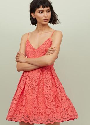 Новое кружевное платье, сарафан h&m