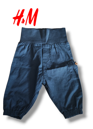 Легкие хлопковые брюки джоггеры для малыша брюки на резинке с карманами