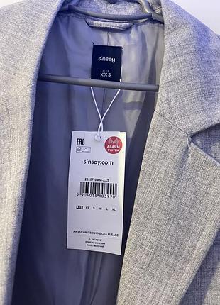 Сірий піджак оверсайз5 фото