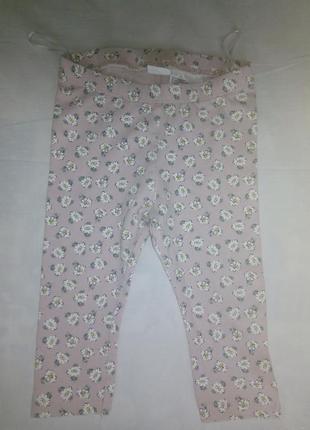 Штаны домашние пижамные на девочку до 1 год 74 см