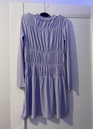 Лиловое платье bershka