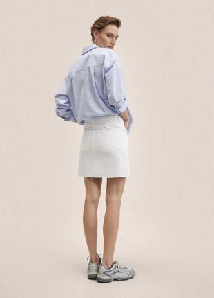 Белая джинсовая юбка манго хс 342 фото