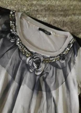 Італійська блуза туніка колір туап камінці liu jo2 фото