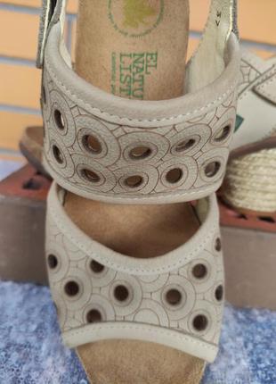 Испания бренд сандалии босоножки кожа каблук7 фото