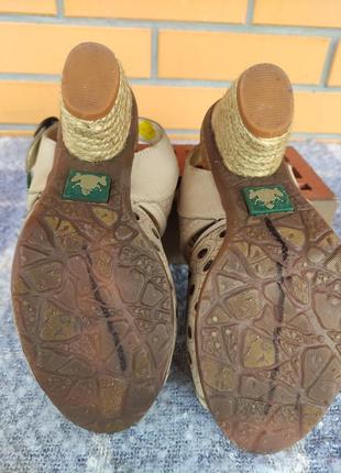 Испания бренд сандалии босоножки кожа каблук4 фото