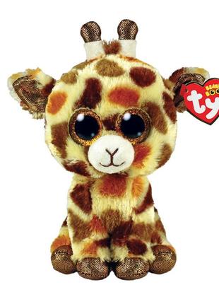 Дитяча іграшка м’яконабивна ty beanie boos 36394 жираф "stilts" 15 см