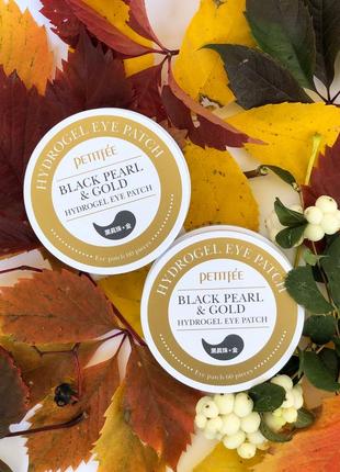 🌹 гидрогелевые патчи для кожи вокруг глаз petitfee black pearl & gold hydrogel eye patch