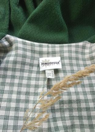 Вінтажний натуральний баварський льляний костюм жилетка безрукавка з мереживом спідниця міді зеленого кольору xl xxl xxl10 фото