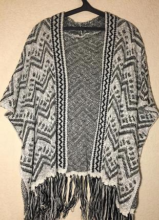 Пончо, кардиган accessorize one size
