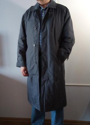 Мужское пальто с поясом, весна-осень, р. 46-48/3xl-4xl