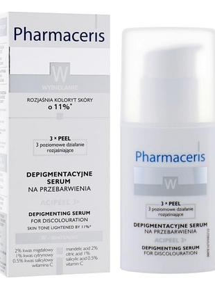 Інтенсивна відбілююча сироватка для обличчя
pharmaceris w асіpeel depigmentation serum