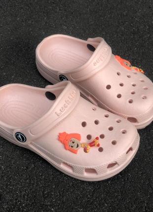 Кроксы для девочек детская обувь сандалии тапки летняя обувь3 фото