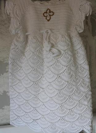 Платье для крещения/сукня для хрещення + повязка в подарунок