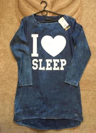 Дуже класна сукня, туніка з тонкого деніму.  туреччина