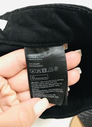 Жіночі базові шорти під джинс чорного кольору h&m6 фото