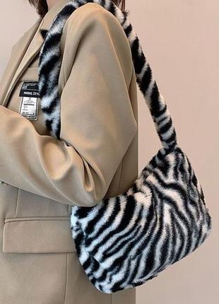 Плюшева сумочка зебра1 фото