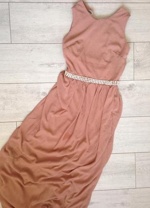 Распродажа!! лучшая цена! роскошное вечернее выпускное платье макси с камнями tfnc london3 фото