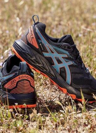 Женские кроссовки для бега asics gel-sonoma 6 g-tx черный 39.5 (8) 25 см (1012a921-017)8 фото