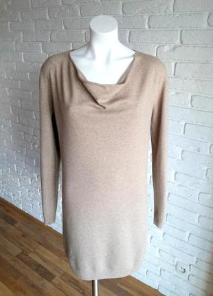 Massimo dutti тёплое шерстяное платье туника ( шерсть / кашемир . кофта джемпер свитер )1 фото