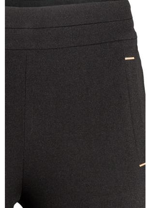 Базовые черные штаны лосины леггинсы с стрелками от h&m3 фото