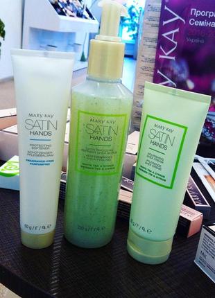 Набор бархатные ручки, satin hands от мери кей, mary kay, акция