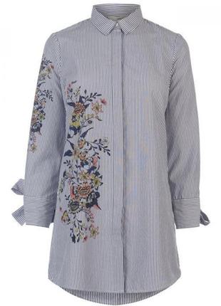 Сукня,подовжена рубашка з квітковим принтом