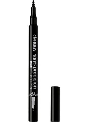 Підводка для очей debby 100% precision mat eyeliner pen 01 (8009518302516)