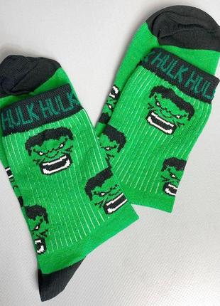 Шкарпетки hulk зелені 40-45 розмір3 фото