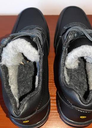 Ботинки мужские зимние черные теплые удобные6 фото