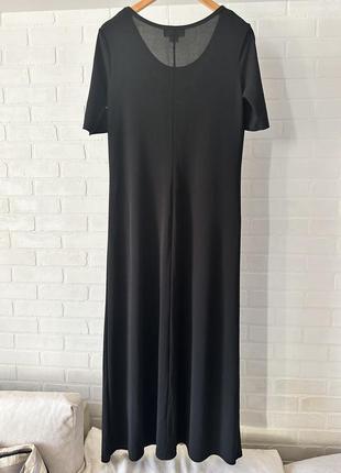 Черное базовое макси платье monsoon размер л2 фото