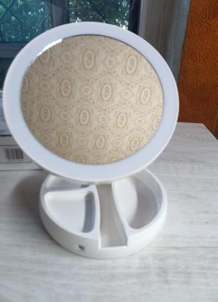 Зеркало с led подсветкой my foldaway mirror для макияжа