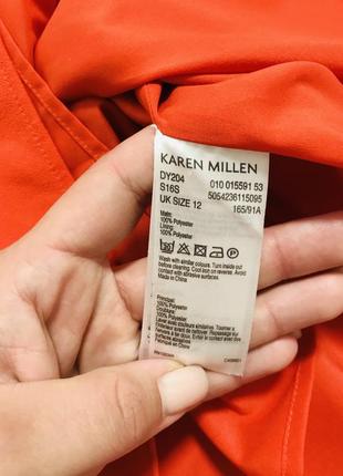 Женское брендовое яркое платье в длину в длину karen millen5 фото