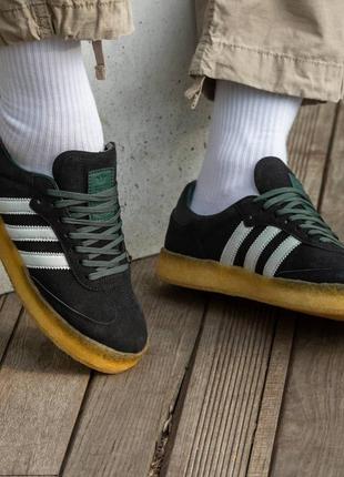🖤💚adidas samba x ronnie fieg x clarks💚🖤кроссовки мужские черные адидас самба, кроссовки мужественные чёрные адидас