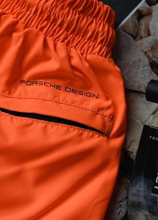 Чоловічі шорти porsche оранжеві / плавальні шорти на літо3 фото