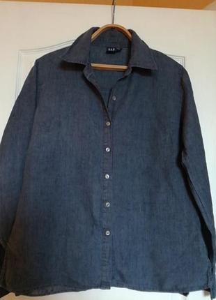 Сорочка мінімалізм жіноча 100% льон від gap