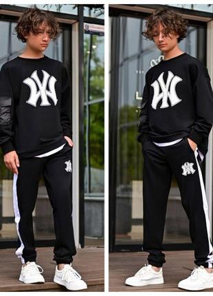 Трендовий спортивний костюм для підлітків, розміри на зріст 140 - 164 відеоогляд