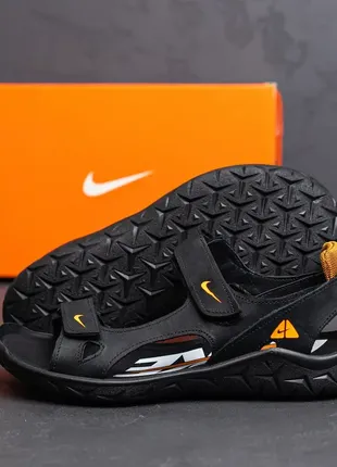 Мужские кожаные сандалии nike ns2 фото