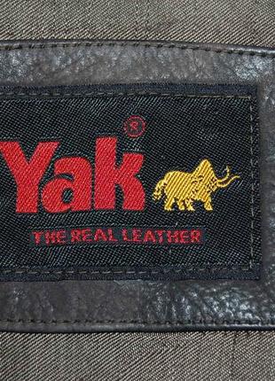 Куртка шкіряна yak р. xxl р. xxxl genuine exotic yak leather original england5 фото