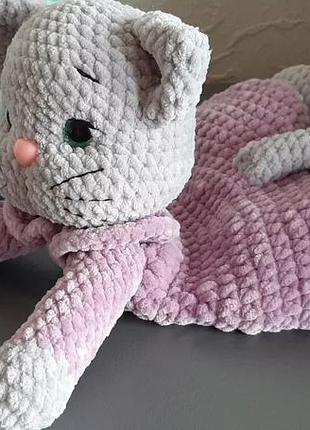 Игрушка комфортер, плюшевый котик, мягкая игрушка