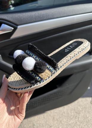 Мюлі жіночі шльопанці 🌿 низький хід сланці сабо шльопки мюли