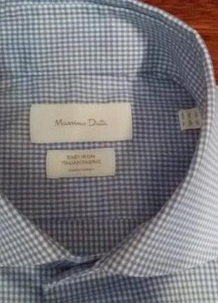 Мужская рубашка massimo dutti (easy iron italian fabric)2 фото