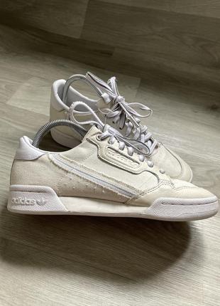 Уникальные унисекс кроссовки adidas continental 80 donald glover off white grey