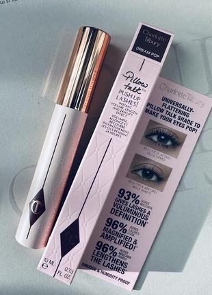 Charlotte tilbury pillow talk push up lashes volumizing &amp; lengthening mascara идеальная тушь для ресниц4 фото