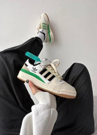 Кроссовки adidas forum 84 beige green