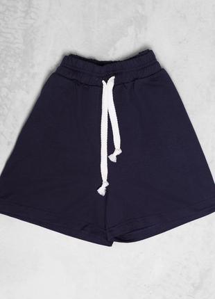 Шорты трикотаж темно синего цвета 🧵