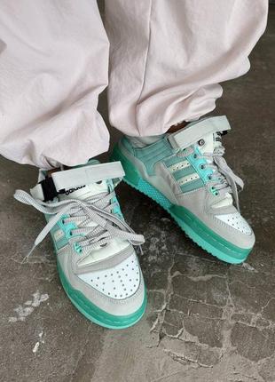 Кроссовки adidas forum x bad banny mint2 фото