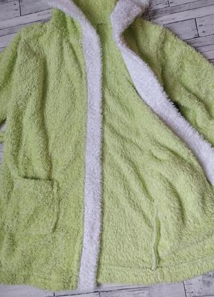 Дитячий махровий халат з вушками зайчик4 фото