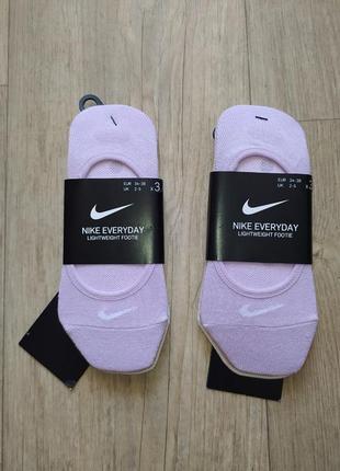 Nike комплект из 3 пар женских коротких носков набор nike новые оригинал4 фото