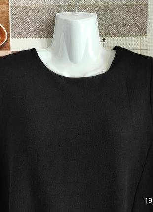 Черная,свободная,женская футболка снизу на завязке 46-48 р2 фото